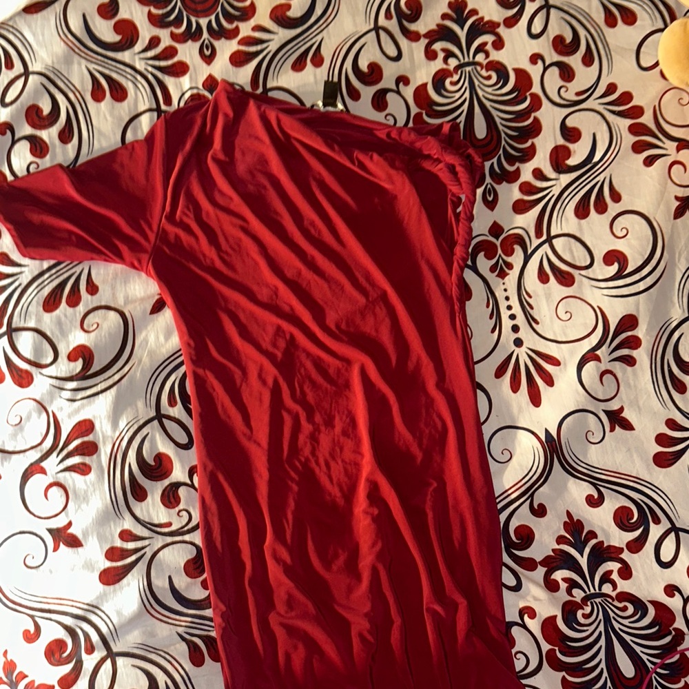 PrettyLittleThing Red Maxi Dress